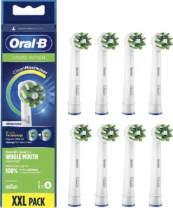 Braun Oral-B CrossAction-Bürstenkopf Mit CleanMaximiser, 8