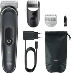 Braun BG5350, Schwarz, Silber, 0,5 Mm, 1,1 Cm, Ladend, Wechselstrom/Batterie, 100 Min