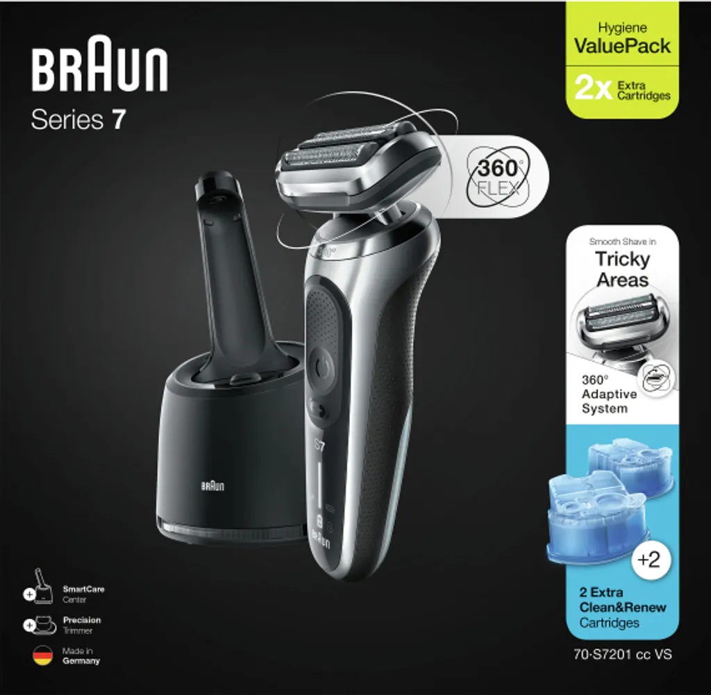 Braun Series 7 70-S7201cc - Rasierer - Schwarz/silber 7 Braun Series 7 70-S7201cc - Rasierer - Schwarz/silber – Bild 5