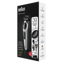 Braun Beard Trimmer/hair Clipper Men, Trimmer/hair Clipper, Incl. 3 Attachments & Shaver, 39 Length Settings, BT5265, Black/silver-metallic BT5265 Single -Körperpflege Store 081ee79f963956d9cd43fe9f0047c967