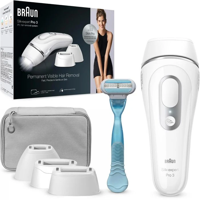 Braun IPL-Haarentfernung Silk-expert Pro 3 PL3221, Mit 3 Aufsätzen, Venus Rasierer Und Tasche 3 Braun IPL-Haarentfernung Silk-expert Pro 3 PL3221, Mit 3 Aufsätzen, Venus Rasierer Und Tasche