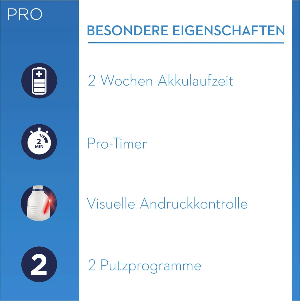 Oral-B PRO 2 2900 Doppelpack Elektrische Zahnbürste Mit Visueller Andruckkontrolle Für Extra Zahnfleischschutz, Schwarz/weiß 8 Oral-B PRO 2 2900 Doppelpack Elektrische Zahnbürste Mit Visueller Andruckkontrolle Für Extra Zahnfleischschutz, Schwarz/weiß – Bild 6