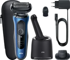 Braun Elektrischer Rasierer - Series 6 - 61-B7200cc + Präzisionsaufsatz & Reinigungsstation - Blau & Schwarz 20 Braun Elektrischer Rasierer - Series 6 - 61-B7200cc + Präzisionsaufsatz & Reinigungsstation - Blau & Schwarz -Körperpflege Store 0d55e60f549e66045d62a4c0b77e78a6