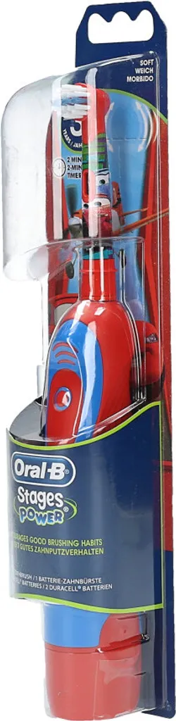 Braun Oral-B Stages Power Kids Cls Batterie-Zahnbürste Kinder DB4.510.K Disney CARS + Timer 4 Braun Oral-B Stages Power Kids Cls Batterie-Zahnbürste Kinder DB4.510.K Disney CARS + Timer – Bild 2