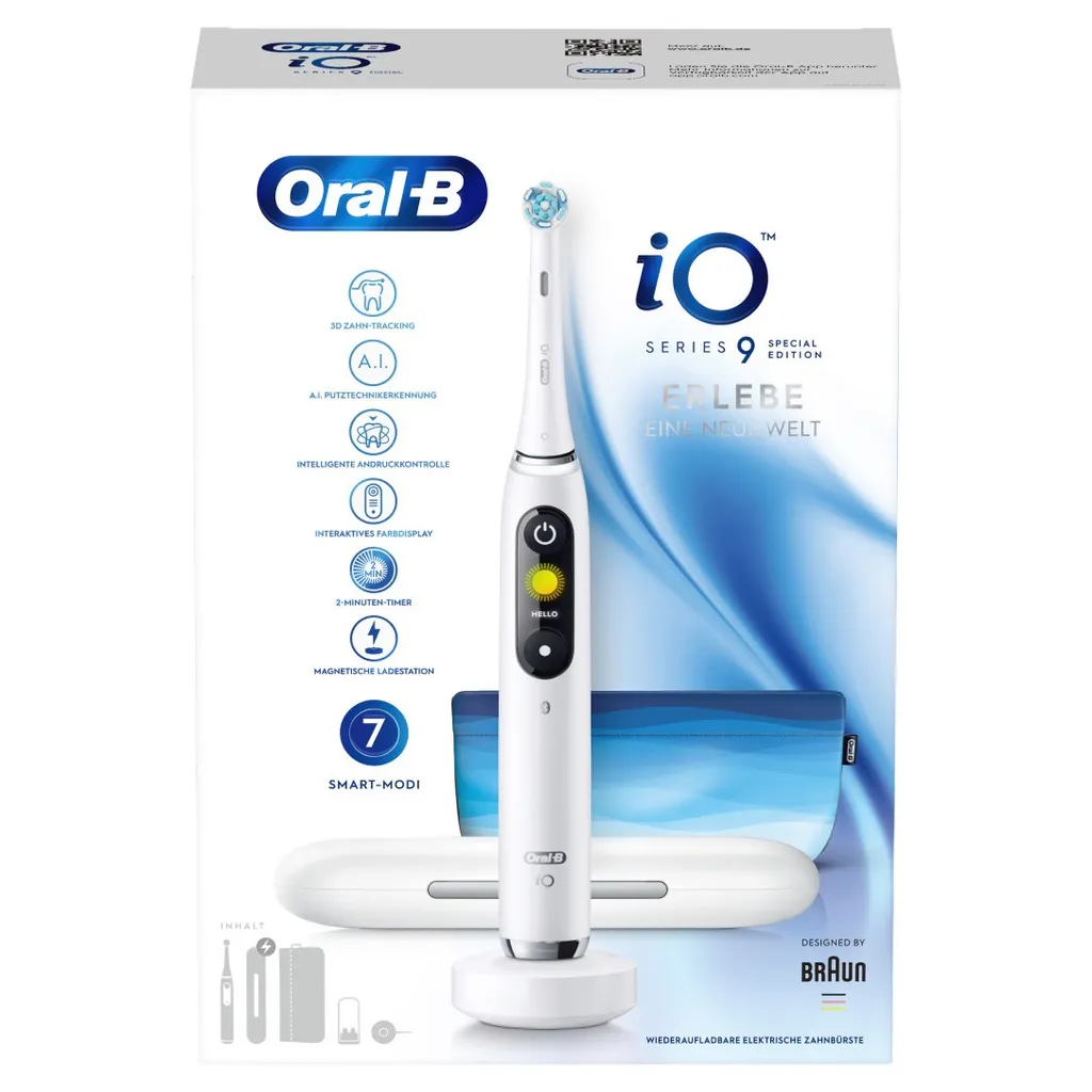 Braun Oral-B IO Series 9 Special Edition, Elektrische Zahnbürste ,weiß, White Alabaster 11 Braun Oral-B IO Series 9 Special Edition, Elektrische Zahnbürste ,weiß, White Alabaster – Bild 9