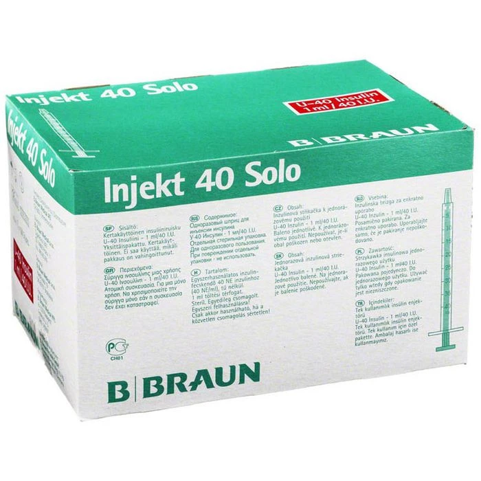 B.Braun Spritze Injekt 40 Solo, U-40, 1ml, Ohne Kanüle, Einweg, Steril, 100 Stück 4 B.Braun Spritze Injekt 40 Solo, U-40, 1ml, Ohne Kanüle, Einweg, Steril, 100 Stück – Bild 2