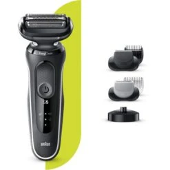 Braun Elektrorasierer Series 5 50-W4650cs, Weiß, Wet&Dry, Mit EasyClick-Barttrimmer & -Bodygroomer