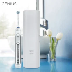Oral-B Genius 8000N Elektrische Zahnbürste Mit Positionserkennung & Reise-Etui, Silber -Körperpflege Store 1bf3aad0a3c9214f94769260503ceee9