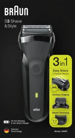 Braun Series 3 Shave&Style 300BT Elektrorasierer, Rasierer Für Herren, Schwarz 18 Braun Series 3 Shave&Style 300BT Elektrorasierer, Rasierer Für Herren, Schwarz -Körperpflege Store 1d30df5105daf2bc8cc6c9eb14385eaf