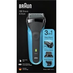 Braun Elektrorasierer Series 3 310BT Shave & Style, Für Herren, Wet & Dry, Mit Trimmer, Schwarz/blau -Körperpflege Store 1d8e94c9997964868ff5724d959a0e7168002c58 elektrorasierer braun series 3 310bt shave und style