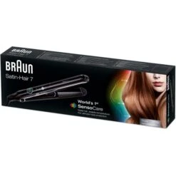 Braun Glätteisen Satin Hair 7 ST780 SensoCare, Mit Temperaturregelung, Keramikplatten, Schwarz -Körperpflege Store 2618b4e4e6344e0cba8f74ae75849175c7b97e55 glaetteisen braun satin hair 7 st780 sensocare