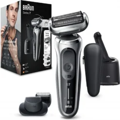 Braun Series 7 71-S7500cc Elektrorasierer Mit Barttrimmer, Reinigungsstation, Silber -Körperpflege Store 27ad10af07dc569ff0a820cac3e97f5d