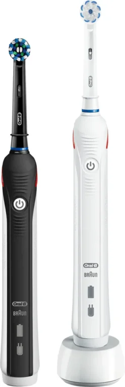 Oral-B PRO 2 2900 Doppelpack Elektrische Zahnbürste Mit Visueller Andruckkontrolle Für Extra Zahnfleischschutz, Schwarz/weiß 13 Oral-B PRO 2 2900 Doppelpack Elektrische Zahnbürste Mit Visueller Andruckkontrolle Für Extra Zahnfleischschutz, Schwarz/weiß -Körperpflege Store 27fda32ff479425deea8a76d88d194c2