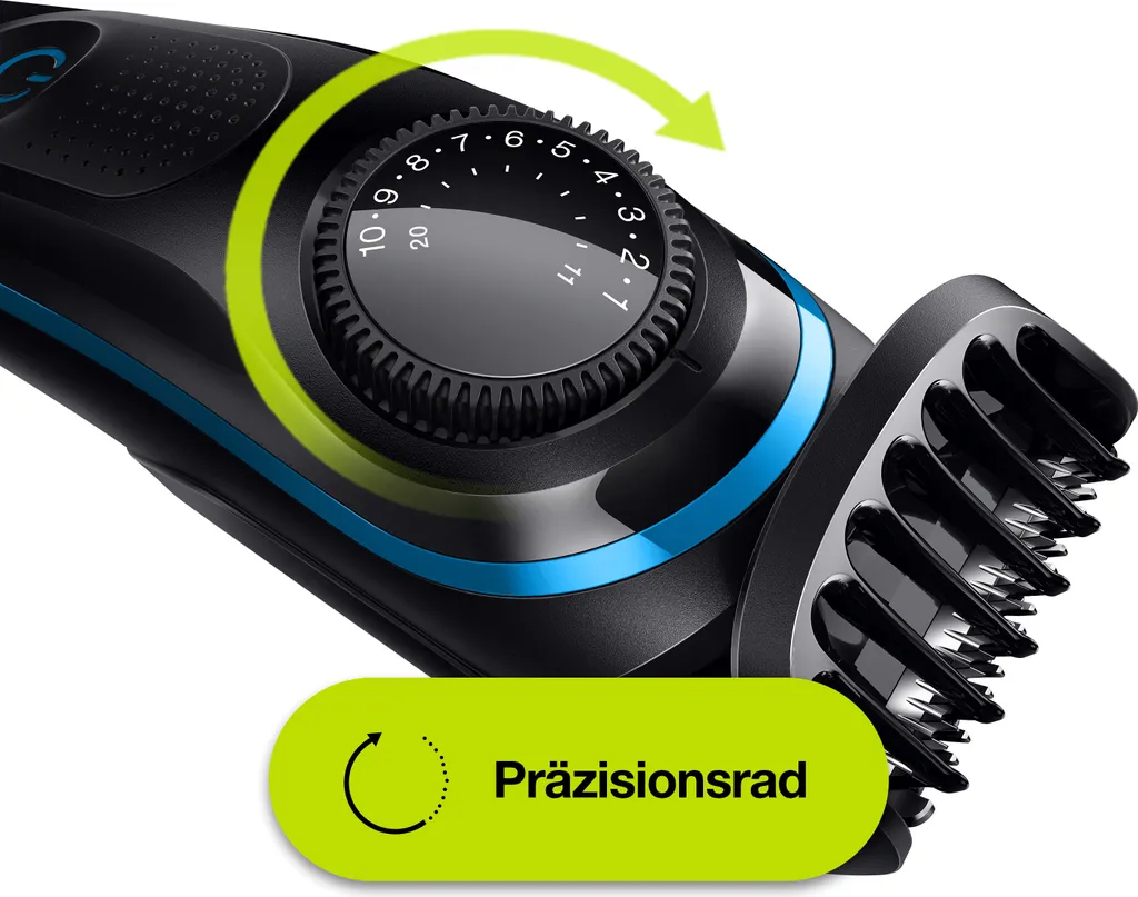 Braun BT3240 Herren-Barttrimmer Und Haarschneider, 39 Längeneinstellungen, Schwarz/blau 5 Braun BT3240 Herren-Barttrimmer Und Haarschneider, 39 Längeneinstellungen, Schwarz/blau – Bild 3