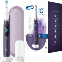 Braun Oral-B IO Series 8 Limited Edition, Elektrische Zahnbürste ,violett/weiß, Violet Ametrine
