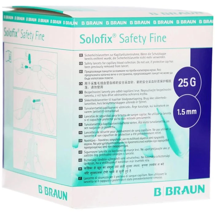 B.Braun Lanzetten Solofix Safety Fine, Sterile Einmallanzetten, 200 Stück 4 B.Braun Lanzetten Solofix Safety Fine, Sterile Einmallanzetten, 200 Stück – Bild 2