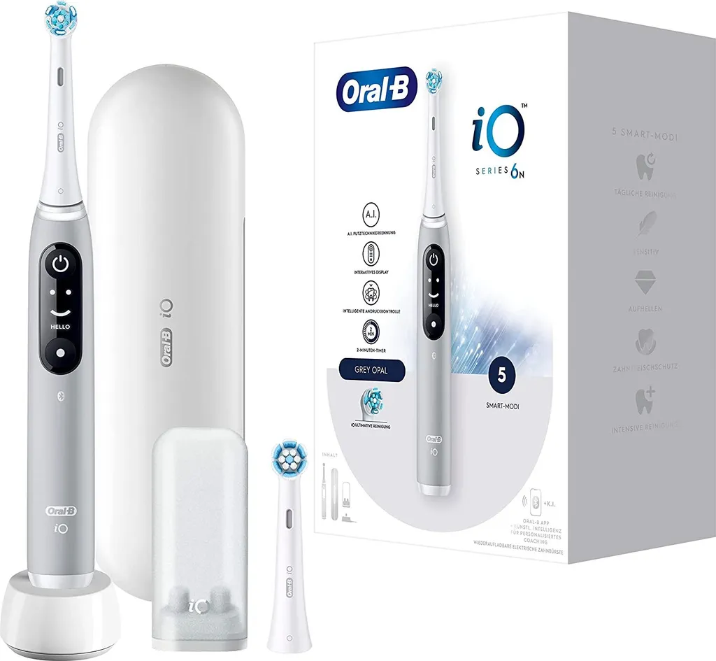 Braun Oral-B IO6 Opal Grau UC , Elektr. Zahnbürste 7 Braun Oral-B IO6 Opal Grau UC , Elektr. Zahnbürste – Bild 5