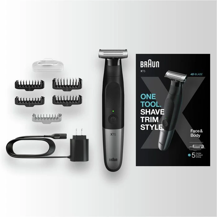 Braun Barttrimmer Series X Face & Body XT5100, Für Herren, All-in-One-Gerät, Wet&Dry, 5 Aufsätze 10 Braun Barttrimmer Series X Face & Body XT5100, Für Herren, All-in-One-Gerät, Wet&Dry, 5 Aufsätze – Bild 8