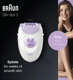 Braun Silk-épil 3-170 Epilierer Für Langanhaltende Haarentfernung, Weiß/violett -Körperpflege Store 385615cf0cb9b6fafca73277c44fcb67