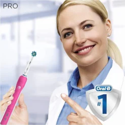 Oral-B Pro 1, 750 Elektrische Zahnbürste Reise-Etui Pink -Körperpflege Store 39bbf1bd0cca356e966ac96681628b36