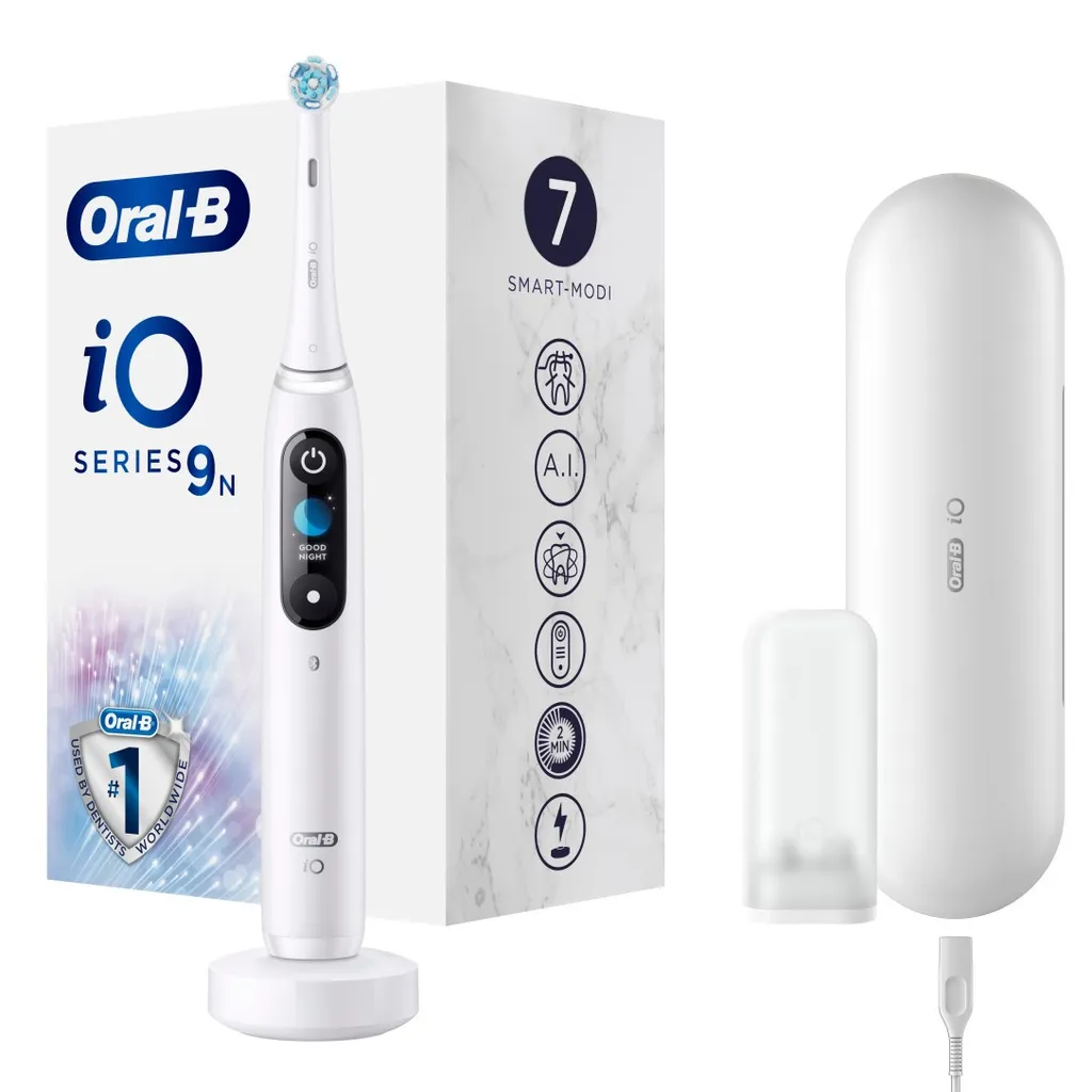 Braun Oral-B IO Series 9 Special Edition, Elektrische Zahnbürste ,weiß, White Alabaster 4 Braun Oral-B IO Series 9 Special Edition, Elektrische Zahnbürste ,weiß, White Alabaster – Bild 2