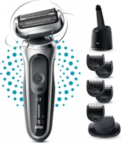Braun Series 7 71-S7500cc Elektrorasierer Mit Barttrimmer, Reinigungsstation, Silber -Körperpflege Store 40be14309d72e480f6c8fc0ee89b85c8