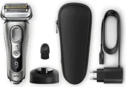 Braun Series 9 9345s + Elektrischer Rasierer Mit 20% Längerer Akku-Laufzeit, Ladestation, Wet&Dry Elektrorasierer Herren, Präzisionstrimmer, Grafit -Körperpflege Store 44aeba6f44b6a7626bab4627cb50f1e1 1