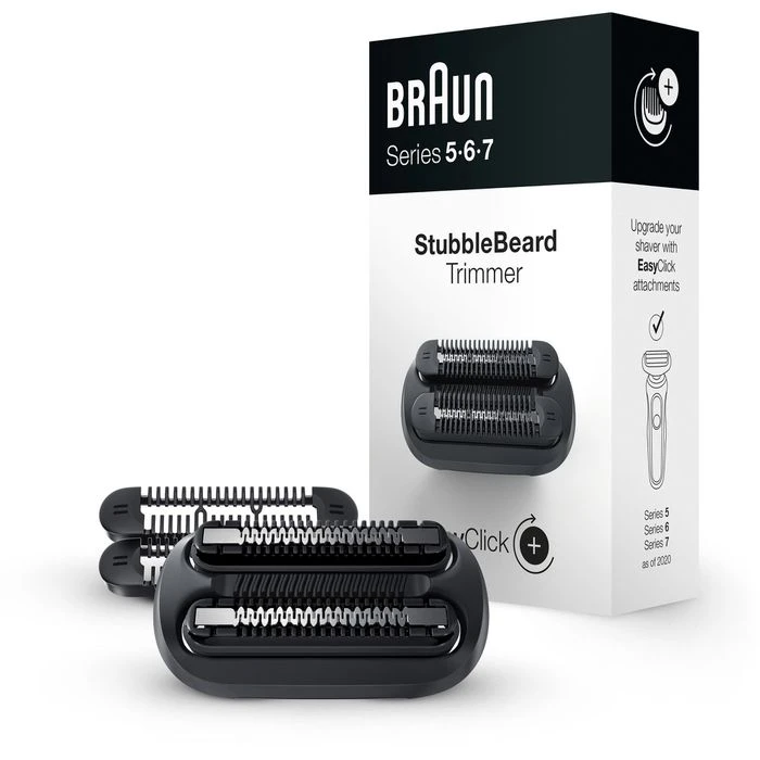 Braun Scherkopf EasyClick 3-Tage-Bart-Trimmer, StubbleBeard, Für Braun Rasierer Series 5, 6 Und 7 3 Braun Scherkopf EasyClick 3-Tage-Bart-Trimmer, StubbleBeard, Für Braun Rasierer Series 5, 6 Und 7