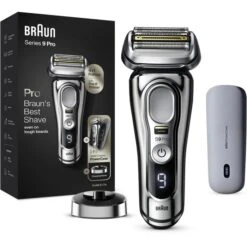 Braun Elektrorasierer Series 9 Pro Premium 9426s, Wet & Dry, 4+1 Scherkopf, Mit Trimmer & PowerCase
