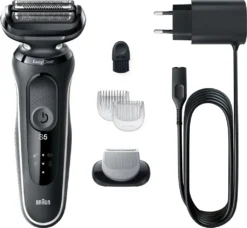 Braun Elektrischer Rasierer - Series 5 - 51-W1600s + BodyGroomer Aufsatz - Schwarz & Weiß -Körperpflege Store 4f69f86ed2f253e8b424ffb1605891a4