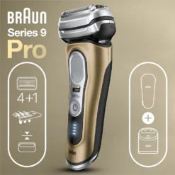 Braun Series 9 Pro 9469cc Elektrorasierer Für Herren, 4+1 Scherkopf Mit ProLift Trimmer, 5-in-1 Reinigungsstation, Rasierapparat Mit 60 Min. Laufzeit -Körperpflege Store 4f95486f972e00f4292c23b595d02b10