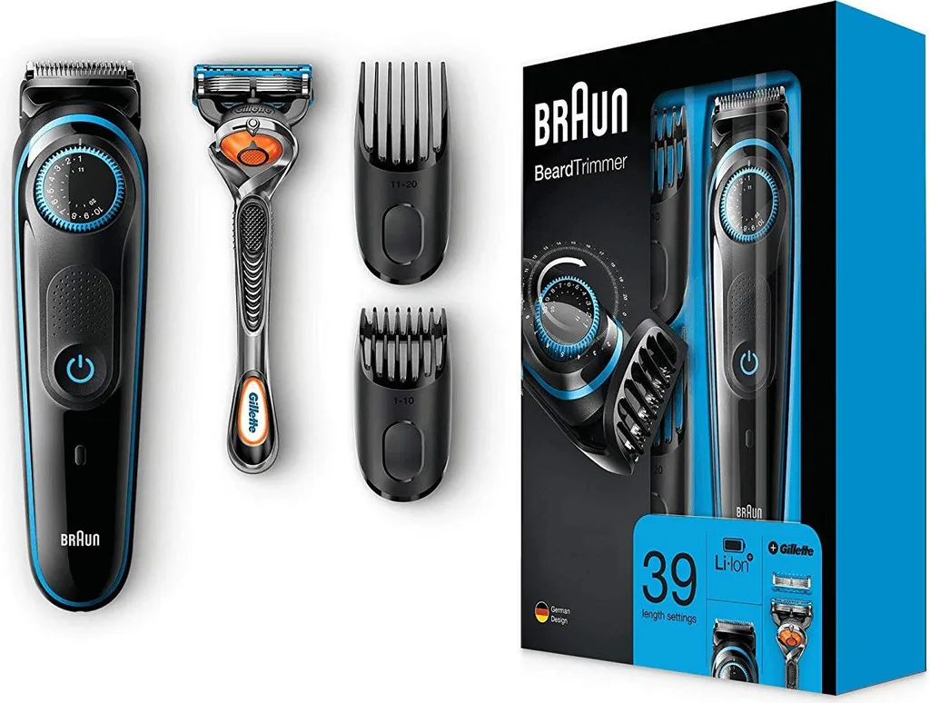 BRAUN BARBAR MOWER BT5040-Leistungsstarke Und Langlebige Klingen-2 Schuhe Von 0,5 Bis 20 Mm-39 Längeneinstellungen-Motor-Autosensing 5 BRAUN BARBAR MOWER BT5040-Leistungsstarke Und Langlebige Klingen-2 Schuhe Von 0,5 Bis 20 Mm-39 Längeneinstellungen-Motor-Autosensing – Bild 3