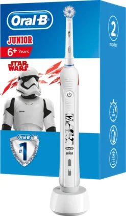 Braun Oral-B Junior Star Wars Elektrische Zahnbürste Mit Visueller Andruckkontrolle, Für Kinder Ab 6 Jahren