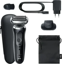 Braun Elektrischer Rasierer - Series 7 - 71-N1200s + Präzisionsaufsatz - Schwarz -Körperpflege Store 56ff21bbb32c73ae6c065170a6c34cbc