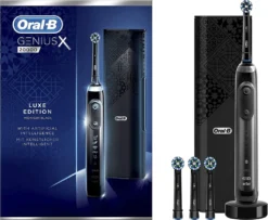 Oral-B Elektrische Zahnbürste Genius X Luxus Edition Wiederaufladbar, Für Erwachsene, Anzahl Enthaltener Bürstenköpfe 4, Anzahl Zähneputzmodi 6, Anthrazitgrau