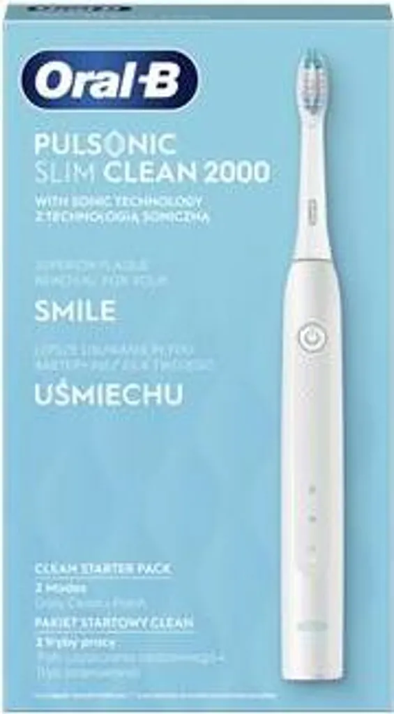 Oral-B Elektrische Zahnbürste Pulsonic 2000 Wiederaufladbar, Für Erwachsene, Anzahl Der Enthaltenen Bürstenköpfe 1, Anzahl Der Zähneputzmodi 2, Schalltechnologie, Weiß 4 Oral-B Elektrische Zahnbürste Pulsonic 2000 Wiederaufladbar, Für Erwachsene, Anzahl Der Enthaltenen Bürstenköpfe 1, Anzahl Der Zähneputzmodi 2, Schalltechnologie, Weiß – Bild 2
