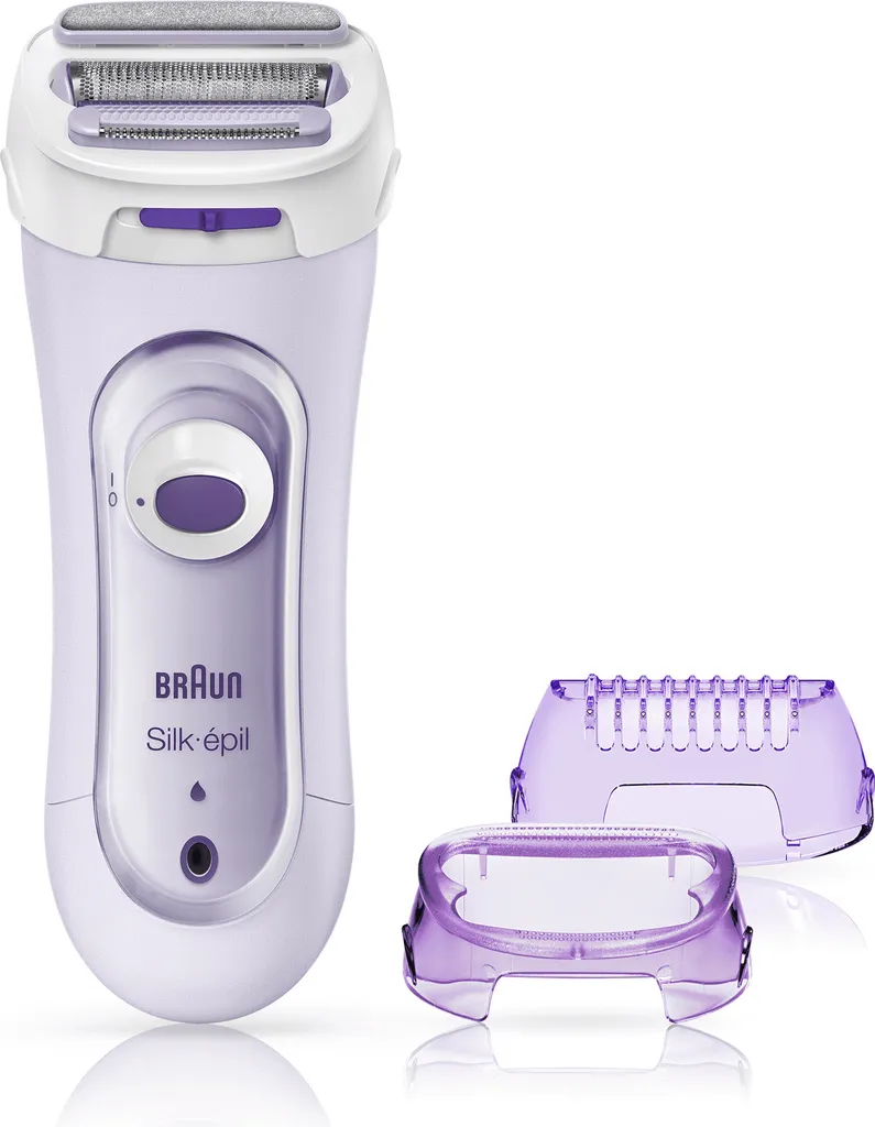 Braun Silk-épil Lady Shaver 5-560 In Lila – 3-In-1 Kabelloser Elektrischer Rasierer, Trimmer- Und Peeling-System 3 Braun Silk-épil Lady Shaver 5-560 In Lila – 3-In-1 Kabelloser Elektrischer Rasierer, Trimmer- Und Peeling-System
