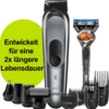 Braun 10-in-1-Trimmer MGK7221 Herren-Barttrimmer, Bodygrooming-Set Und Haarschneider, Dunkelgrau -Körperpflege Store 64800a7a7aeee8d1e7f51f4849b321ab