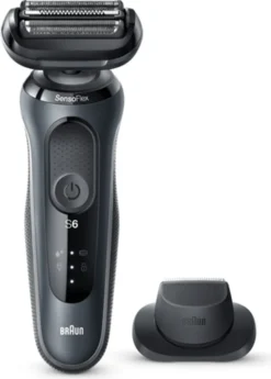 Braun Series 6 60-N1200s Herrenrasierer Wet&Dry 50min Laufzeit Reise-Etui Grau -Körperpflege Store 6491d069c9112cea68150185988fc113