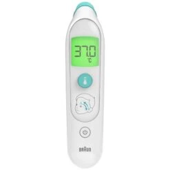 Braun Fieberthermometer TempleSwipe BST200WE, Schläfe, Farbwechsel-Display, Digital, Infrarot -Körperpflege Store 678170f6c5bdb62e40d6f29f7bed81ab4473d63e fieberthermometer braun templeswipe bst200we
