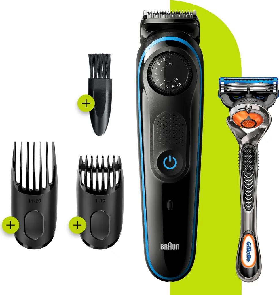 Braun BT3240 Herren-Barttrimmer Und Haarschneider, 39 Längeneinstellungen, Schwarz/blau 9 Braun BT3240 Herren-Barttrimmer Und Haarschneider, 39 Längeneinstellungen, Schwarz/blau – Bild 7