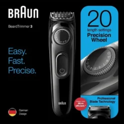Braun BT3222 Bart Und Haarschneider Für Herren, 20 Längeneinstellungen, Schwarz -Körperpflege Store 7038f1428d78713ff122d4dc6d125393