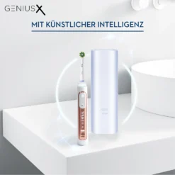 Braun Oral B Genius X ROSE GOLD Bluetooth + Travel CASE Rotierende ZahnbÃ1/4rste, Timer, Ladestandsanzeige -Körperpflege Store 718c2276ed669d6c8595ffe1039a92a9