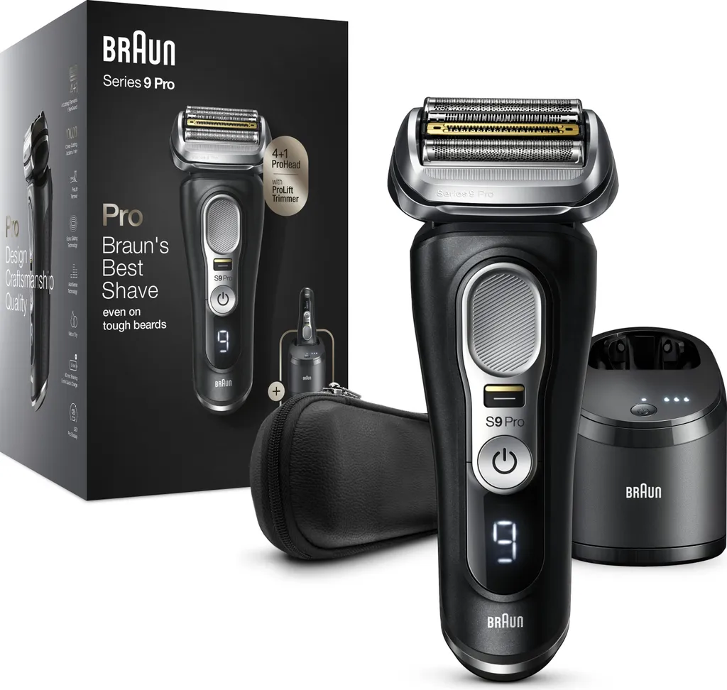 Braun Series 9 Pro 9460cc Elektrorasierer Für Herren, 4+1 Scherkopf Mit ProLift Trimmer, 5-in-1 Reinigungsstation, 60 Min. Akkulaufzeit, Wet&Dry 3 Braun Series 9 Pro 9460cc Elektrorasierer Für Herren, 4+1 Scherkopf Mit ProLift Trimmer, 5-in-1 Reinigungsstation, 60 Min. Akkulaufzeit, Wet&Dry