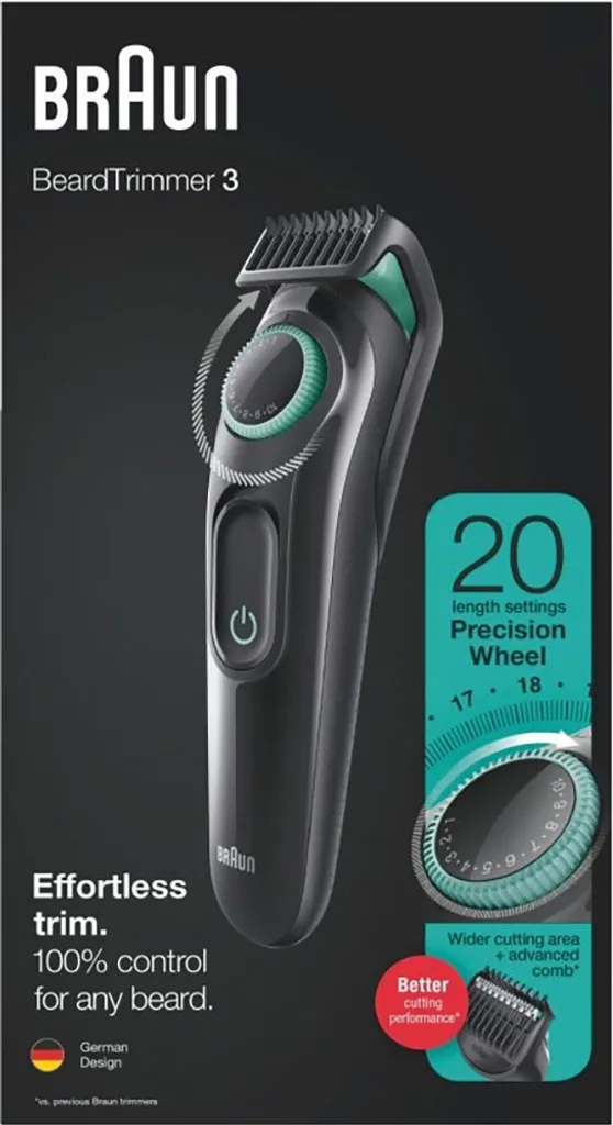 Braun BT3321 BeardTrimmer 3 - Bartschneider - Schwarz/mint 10 Braun BT3321 BeardTrimmer 3 - Bartschneider - Schwarz/mint – Bild 8