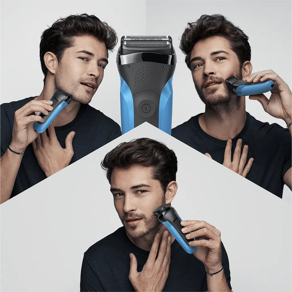 Braun Series 3 Shave&Style 310BT Elektrorasierer, Wet&Dry Rasierer Für Herren, Schwarz/blau 9 Braun Series 3 Shave&Style 310BT Elektrorasierer, Wet&Dry Rasierer Für Herren, Schwarz/blau – Bild 7