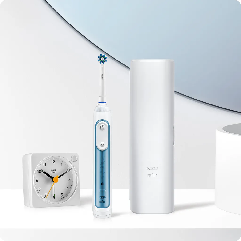 Oral-B Smart Expert Limited Design Edition Mit Gratis Braun Wecker & Reise-Etui, Blau 8 Oral-B Smart Expert Limited Design Edition Mit Gratis Braun Wecker & Reise-Etui, Blau – Bild 6