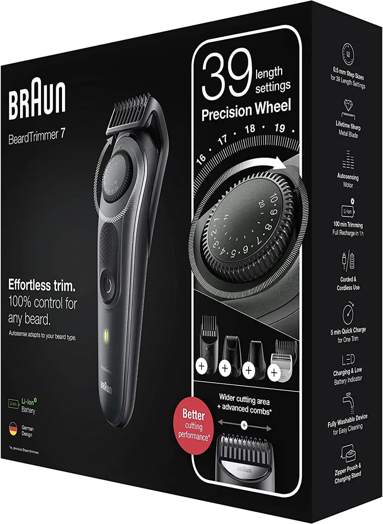 Braun BeardTrimmer BT7350 Grau Barttrimmer 5 Braun BeardTrimmer BT7350 Grau Barttrimmer – Bild 3