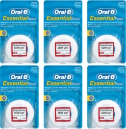 6 X Oral-B Zahnseide Ungewachst 50 Meter