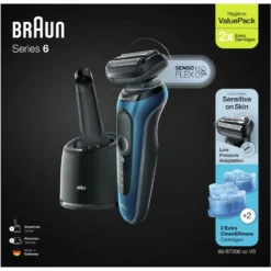 Braun Herrenrasierer SERIES 6 60 B7200cc + CCR Vorteilspack 14 Braun Herrenrasierer SERIES 6 60 B7200cc + CCR Vorteilspack -Körperpflege Store 844170e370d3c7f82fa4280f84cd41ea